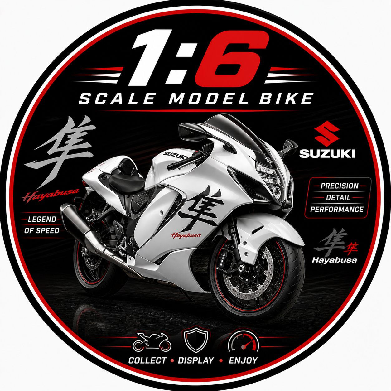 1:6 Scale Model Bikes