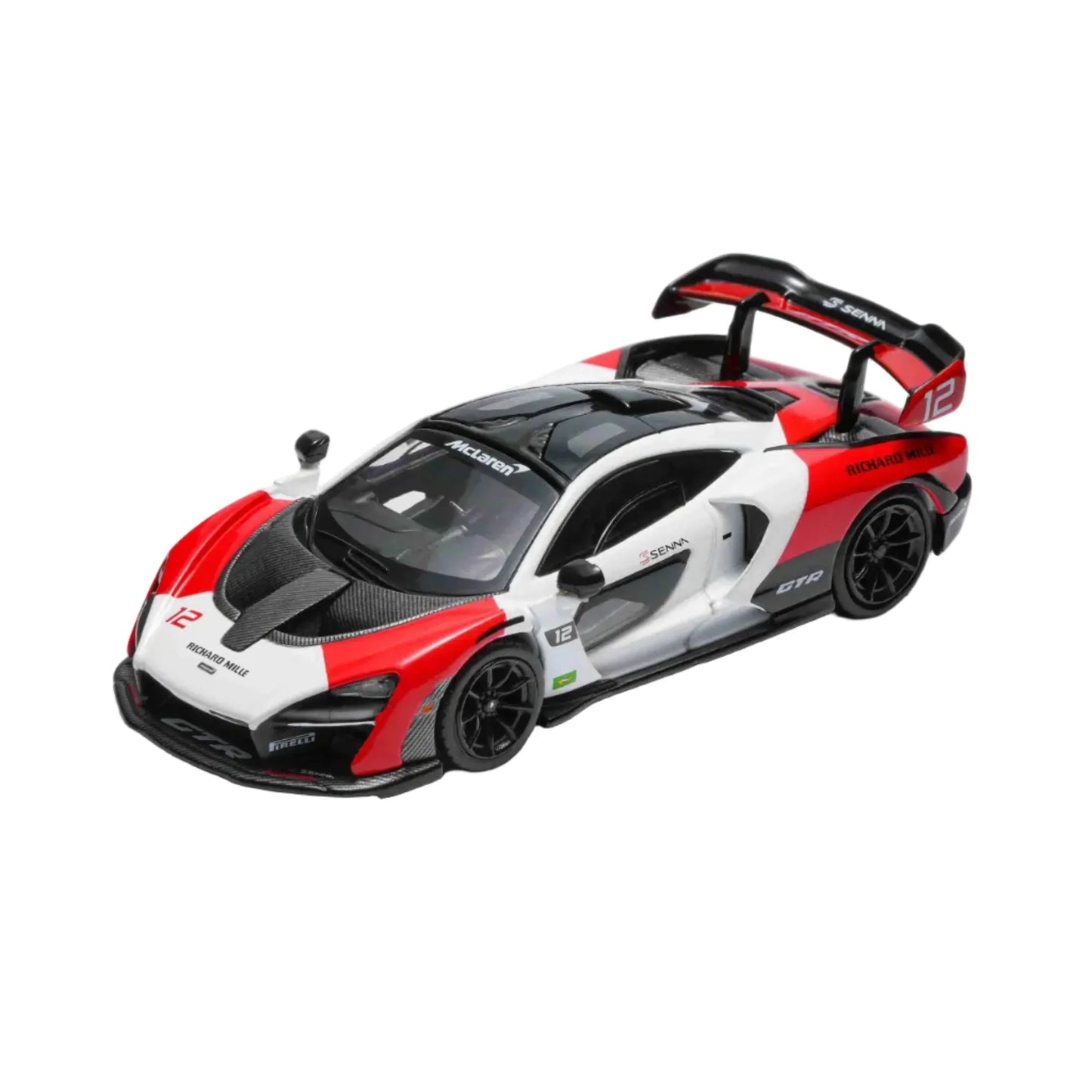 McLaren Senna, 1:64 Scale (White - Red)